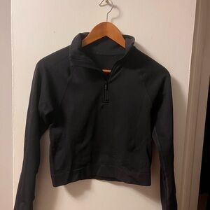 Women's Black Quarter-Zip Sweater